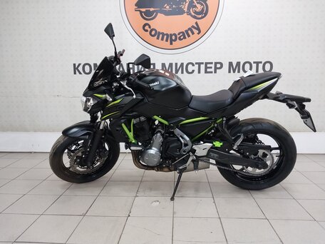 2019 Kawasaki Z 650, чёрный, 715000 рублей, вид 2