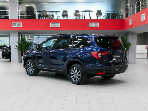 2018 Honda Pilot III Рестайлинг, синий, 3150000 рублей - вид 4