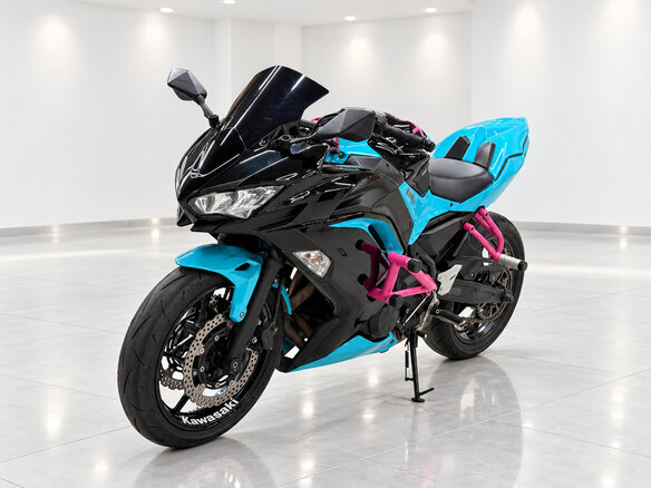 2022 Kawasaki Ninja 650, чёрный, 786007 рублей - вид 2