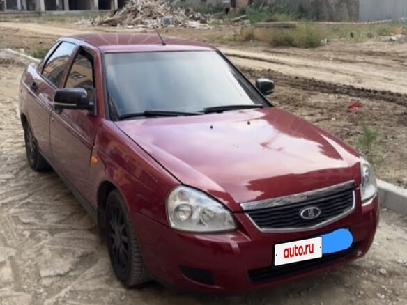 2007 Lada (ВАЗ) Priora I, красный, 110000 рублей - вид 3
