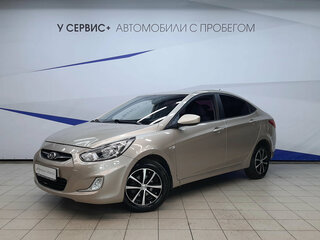 2011 Hyundai Solaris I, бежевый, 690000 рублей, вид 1