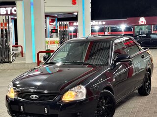2008 Lada (ВАЗ) Priora I, чёрный, 265000 рублей, вид 1