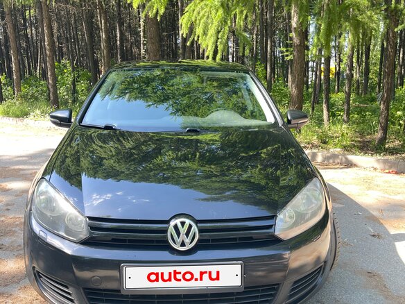 2012 Volkswagen Golf VI, чёрный, 825000 рублей - вид 1