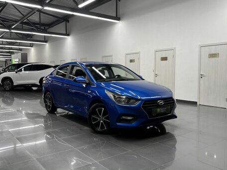 2017 Hyundai Solaris II, синий, 1145000 рублей, вид 5