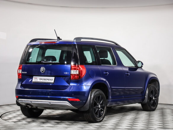 2014 Skoda Yeti I Рестайлинг, синий - вид 4