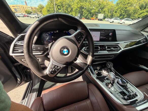 2019 BMW X7 30d I (G07), синий, 6950000 рублей - вид 10