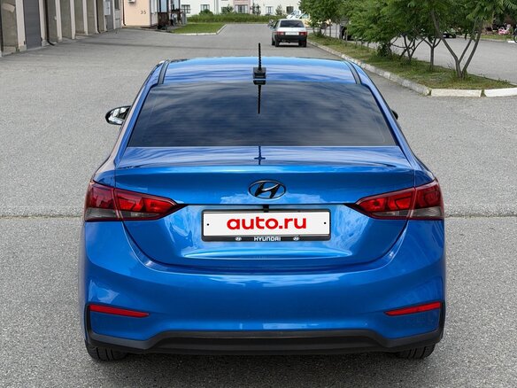 2019 Hyundai Solaris II, синий - вид 3
