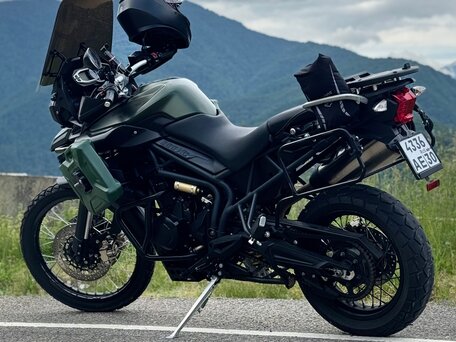 2012 Triumph Tiger 800, зелёный, 850000 рублей, вид 2