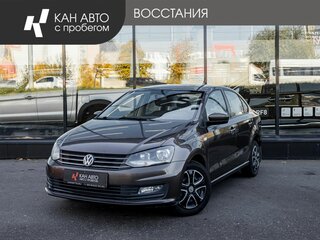 2016 Volkswagen Polo V Рестайлинг, коричневый, 920000 рублей, вид 1