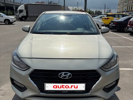 2019 Hyundai Solaris II, бежевый, 1480000 рублей, вид 2