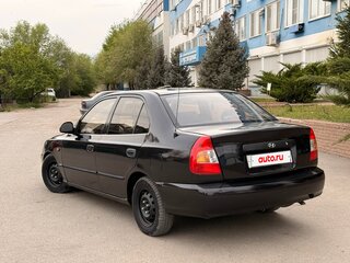 2008 Hyundai Accent ТагАЗ II, чёрный, 450000 рублей, вид 4