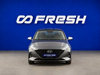 2021 Hyundai Solaris II Рестайлинг, серый, 1428444 рублей, вид 3