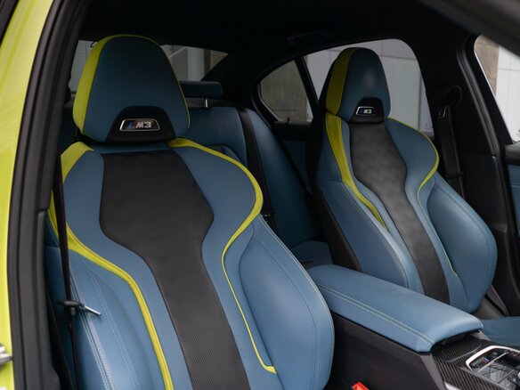 2022 BMW M3 Competition Package VI (G80), жёлтый, 9300000 рублей - вид 17