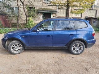 2007 BMW X3 25i I (E83) Рестайлинг, синий, 1200000 рублей, вид 2
