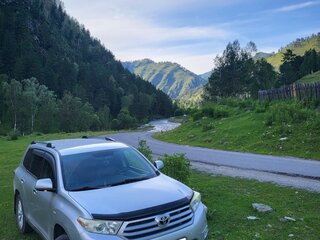 2011 Toyota Highlander II (XU40) Рестайлинг, серебристый, 1850000 рублей, вид 3