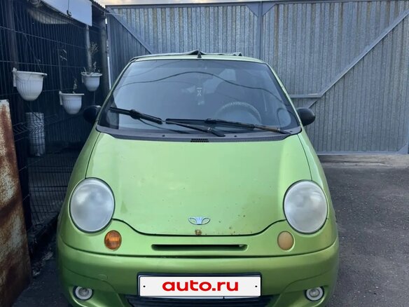2007 Daewoo Matiz I Рестайлинг, зелёный, 100000 рублей