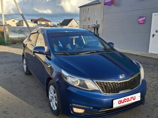 2016 Kia Rio III Рестайлинг, синий, 1125000 рублей, вид 2