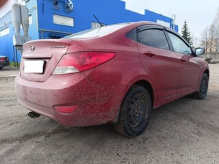 2011 Hyundai Solaris I, красный, 490000 рублей, вид 4