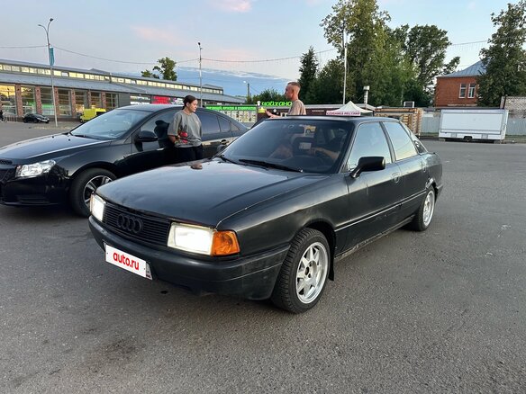1991 Audi 80 IV (B3), чёрный - вид 3