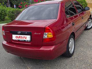 2004 Hyundai Accent ТагАЗ II, красный, 550000 рублей, вид 5