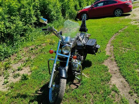 2002 Honda Steed 400, чёрный, 320000 рублей, вид 4