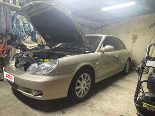 2006 Hyundai Sonata ТагАЗ IV (EF) Рестайлинг, бежевый, 490000 рублей, вид 2