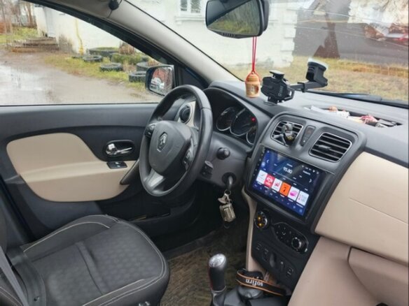2014 Renault Logan II, синий - вид 4