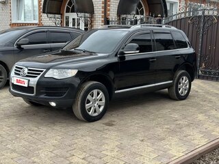 2008 Volkswagen Touareg I Рестайлинг, чёрный, 1100000 рублей, вид 2