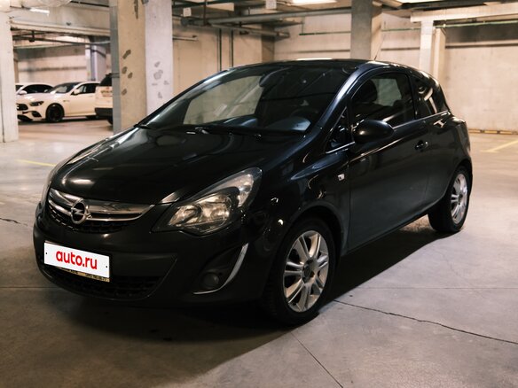 2012 Opel Corsa D Рестайлинг II, чёрный