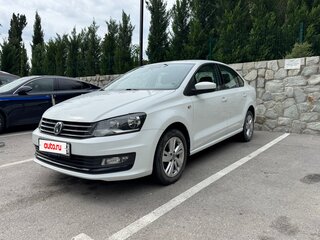 2018 Volkswagen Polo V Рестайлинг, белый, 1370000 рублей, вид 1