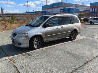 2002 Mazda MPV II (LW), серебристый, 550000 рублей, вид 4