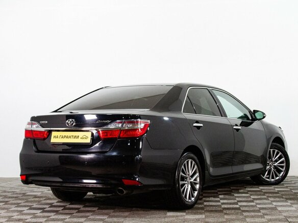 2016 Toyota Camry VII (XV50) Рестайлинг, чёрный - вид 3