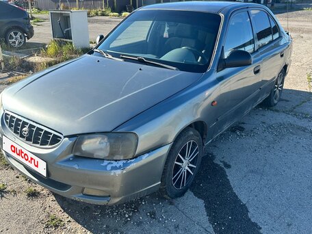2004 Hyundai Accent ТагАЗ II, серый, 220000 рублей, вид 1