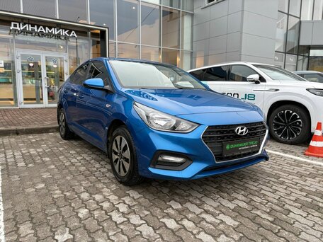 2017 Hyundai Solaris II, синий, 1099000 рублей, вид 3