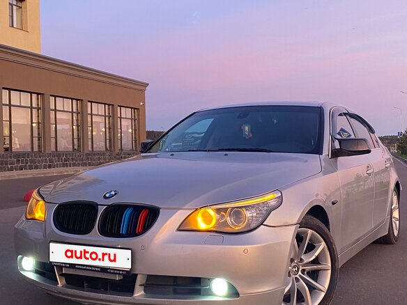 2006 BMW 5 серии 525i V (E60/E61), серебристый, 1200000 рублей - вид 3