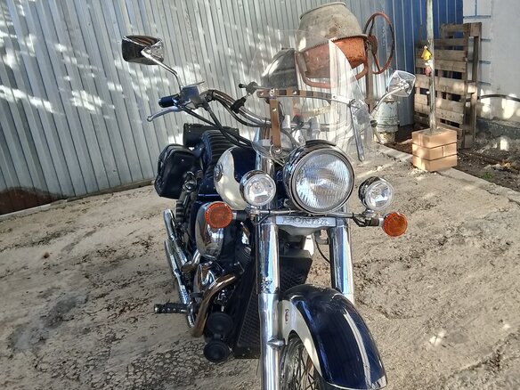 1997 Honda Shadow 400, синий, 285000 рублей - вид 4