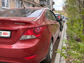 2011 Hyundai Solaris I, красный, 585000 рублей, вид 4
