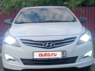 2014 Hyundai Solaris I Рестайлинг, белый, 570000 рублей, вид 1