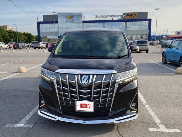 2020 Toyota Alphard III Рестайлинг, чёрный, 4470000 рублей - вид 3