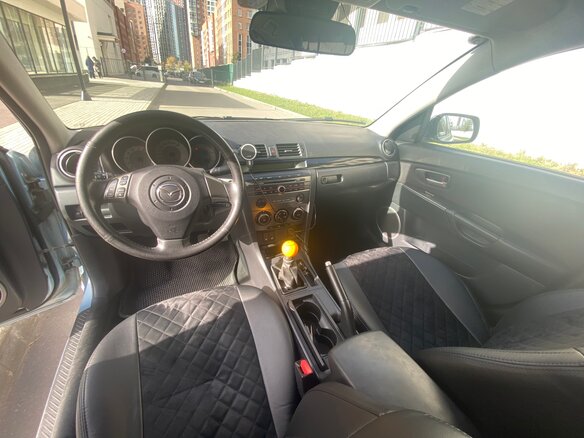 2007 Mazda 3 I (BK) Рестайлинг, голубой, 777777 рублей - вид 9