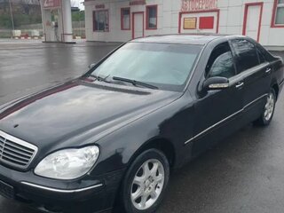 2002 Mercedes-Benz S-Класс 500 Long IV (W220), чёрный, 3600000 рублей, вид 2