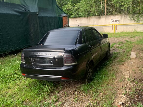 2016 Lada (ВАЗ) Priora I Рестайлинг, чёрный - вид 2