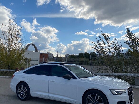 2021 Audi A6 45 TFSI V (C8), белый, 3990000 рублей - вид 7
