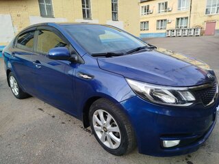 2016 Kia Rio III Рестайлинг, синий, 1100000 рублей, вид 3