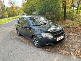 2012 Lada (ВАЗ) Granta I, чёрный, 170000 рублей, вид 4