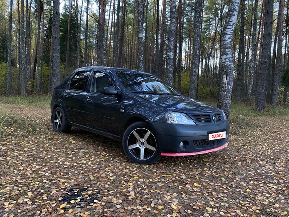 2009 Renault Logan I, серый, 340000 рублей - вид 1