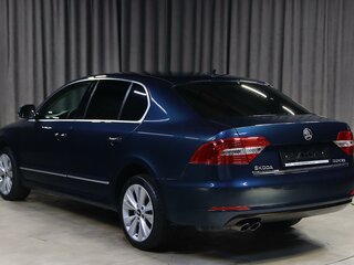 2014 Skoda Superb DSG II Рестайлинг, синий, 999000 рублей, вид 4