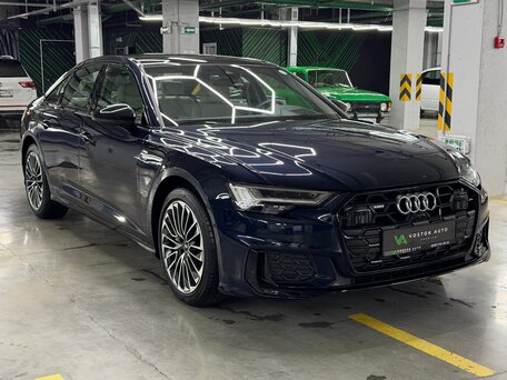 2024 Audi A6 45 TFSI V (C8) Рестайлинг, синий, 8100000 рублей, вид 4