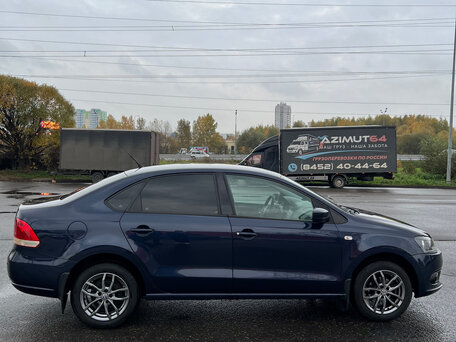 2012 Volkswagen Polo V, синий, 890000 рублей, вид 4