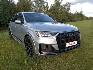 2022 Audi Q7 55 TFSI II (4M) Рестайлинг, серебристый, 5250000 рублей, вид 3